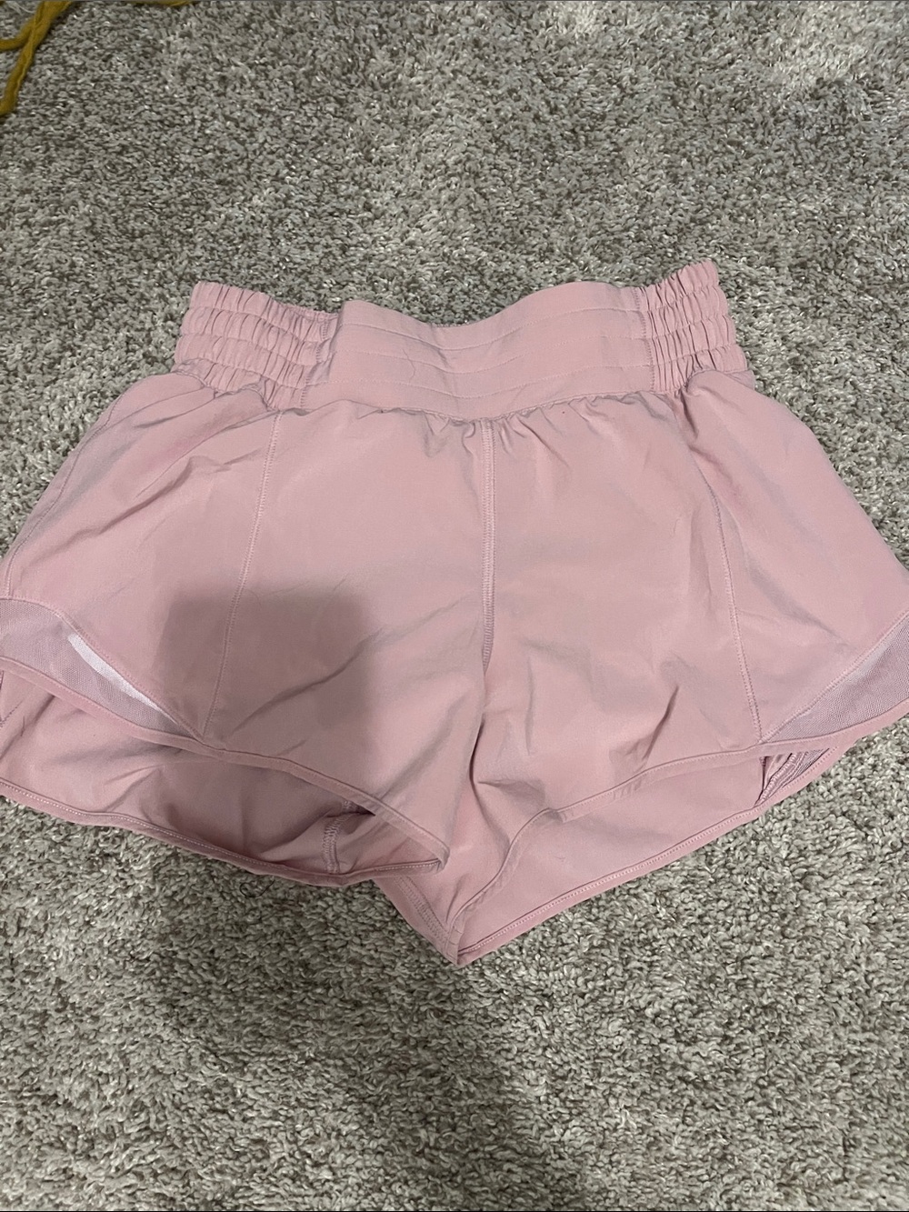 Women’s Pink Lululemon High-Waist Athletic Shorts